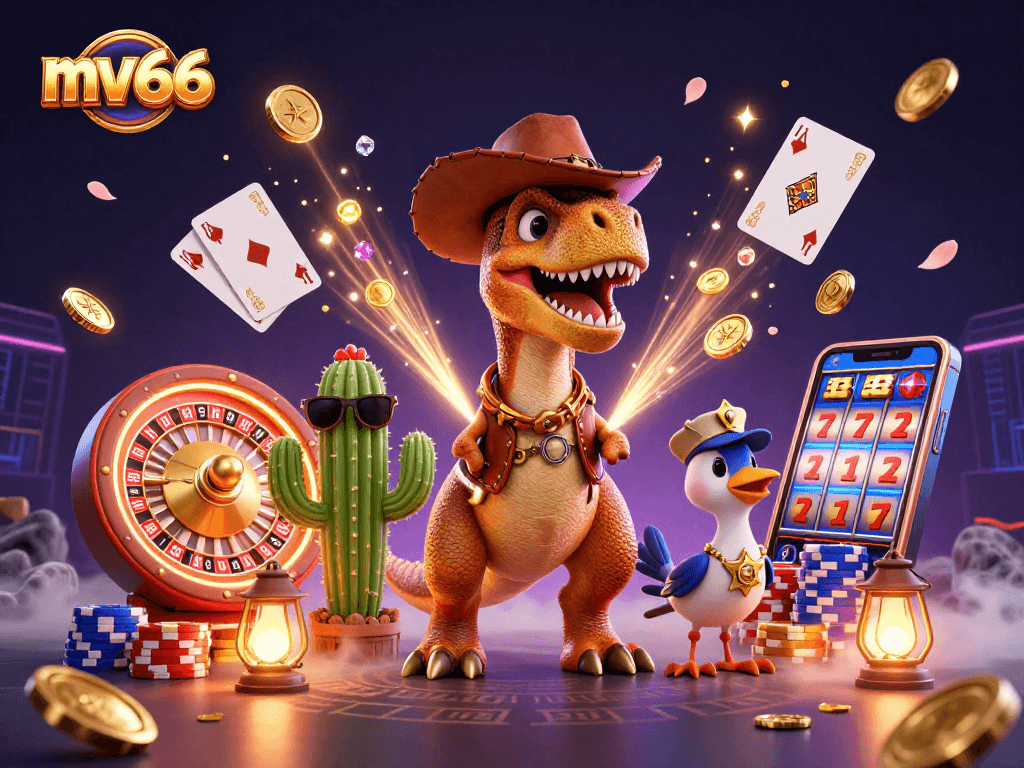 Win big at mv66 with thrilling games featuring a cowboy dinosaur and exciting casino elements.