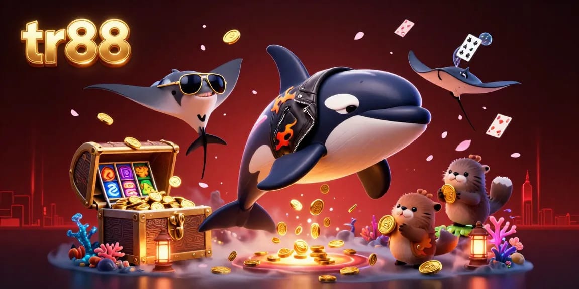 Experience winning moments with tr88 in a vibrant underwater casino adventure filled with gold coins and excitement.