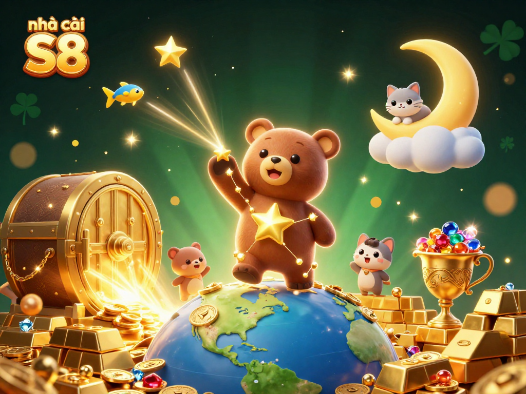 Engage with the thrilling journey of nhà cái S8, collecting coins and treasures in a vibrant digital casino.