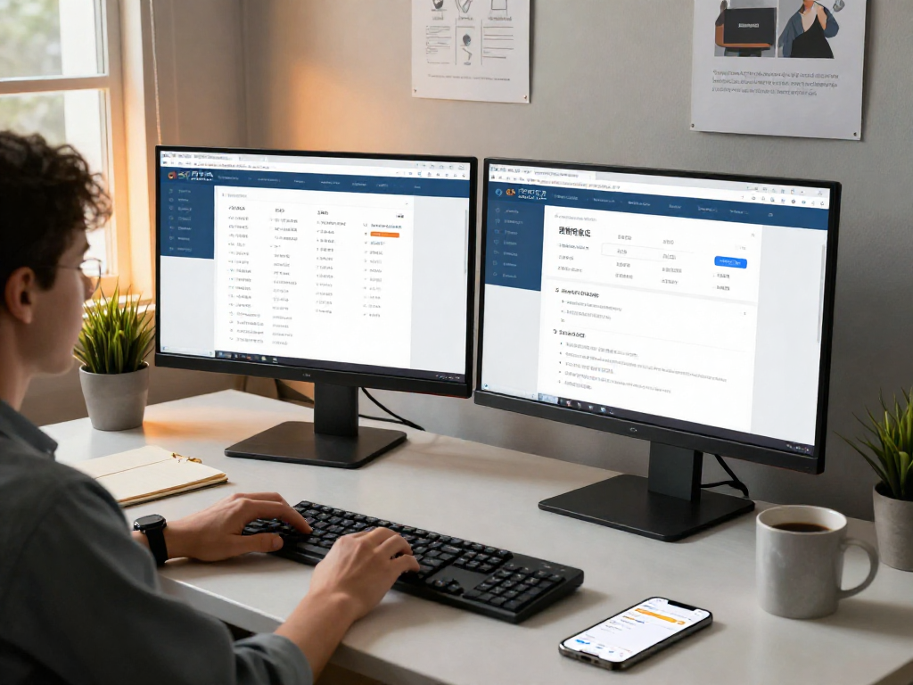 Sogou Pinyin Input Method official interface in a modern tech workspace, showcasing user-friendly features for engaging input.