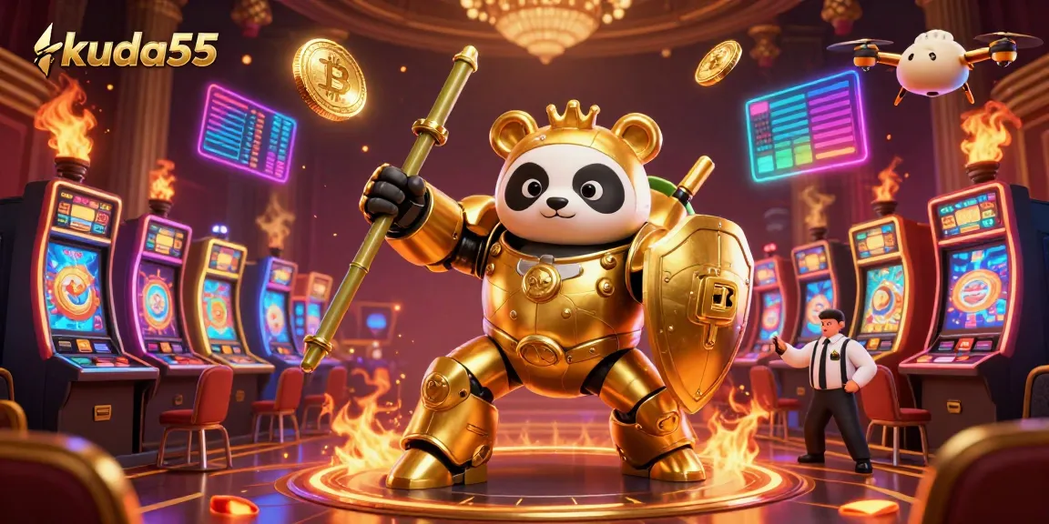 Permainan slot gacor di Kuda55 dengan suasana meriah, jackpot menunggu para pemain.