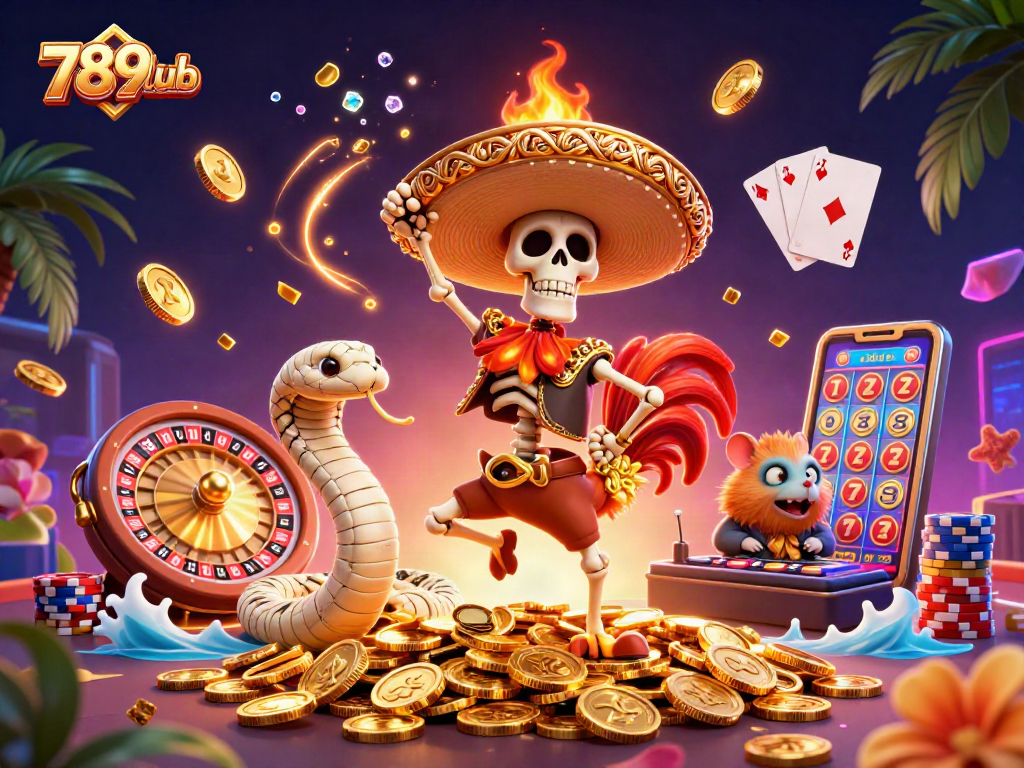 Engage with 789club’s thrilling gaming experience featuring vibrant characters and dynamic casino elements.