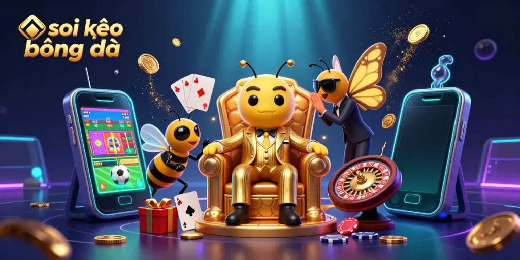 Engage with soi kèo bóng đá through thrilling sports betting visuals with a buzzing mob boss