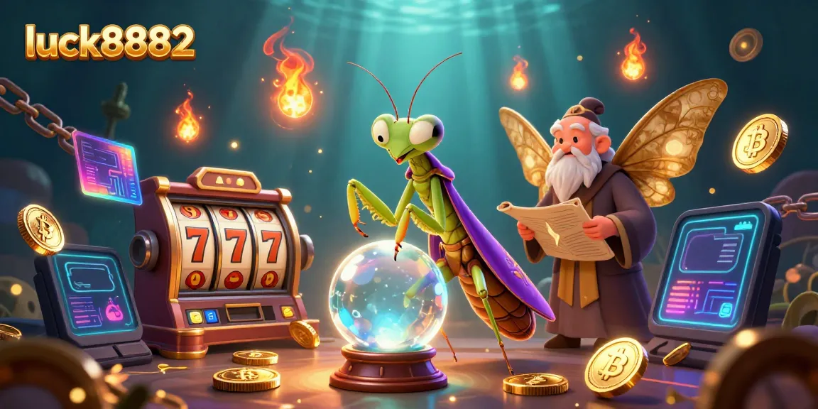 Experience luck8882's vibrant casino adventure with dynamic characters and gaming elements.