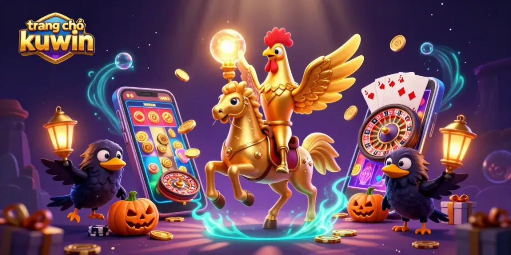 Experience excitement at trang chủ kuwin with a vibrant casino scene filled with gaming adventures.