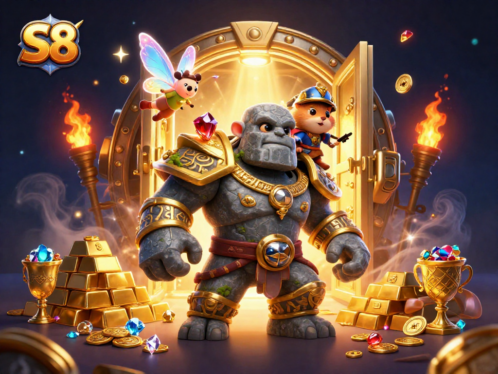 Experience thrilling gameplay at S8 with magical characters and treasure-filled adventures.