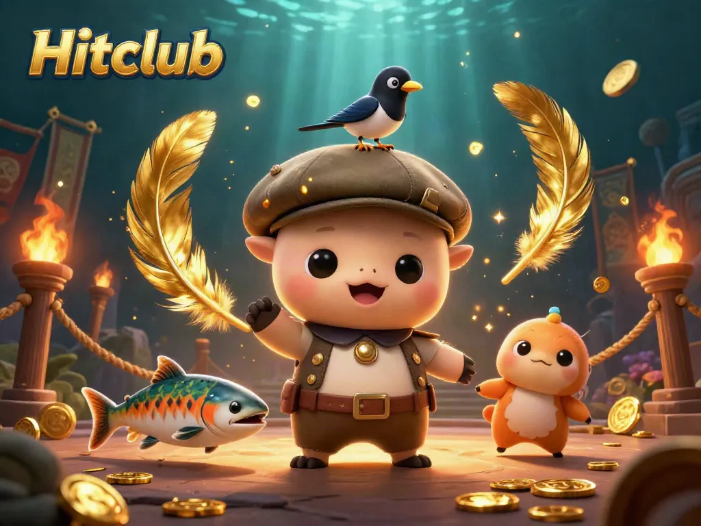 Win big at Hitclub with vibrant 3D characters in an engaging casino-themed scene.