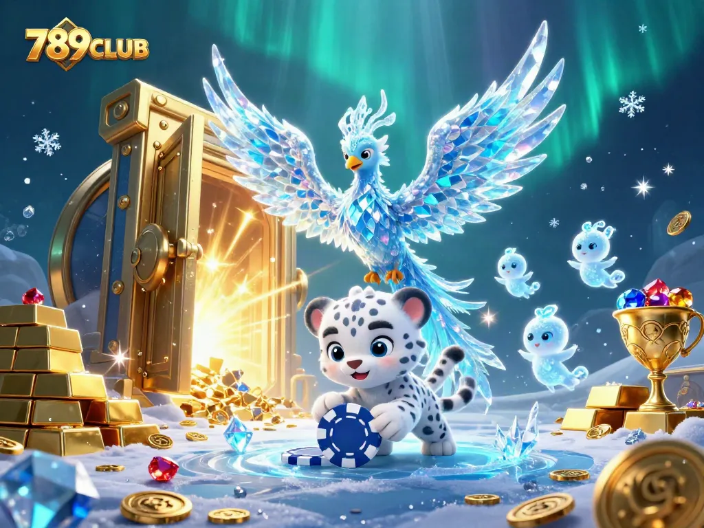 Experience thrilling wins at 789CLUB in a vibrant 3D casino scene filled with enchanting characters.