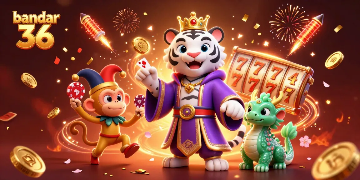 Bandar 36 mempromosikan slot dengan karakter kucing putih elegan dan koin emas berhamburan.