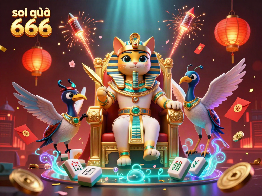 Experience engaging gaming strategies with dynamic visual elements featuring soi cầu 666 in an elaborate 3D scene.