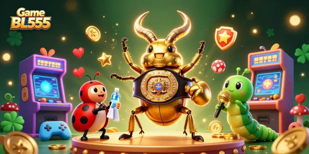 Experience Game BL555 with thrilling cartoon characters in a vibrant digital casino.