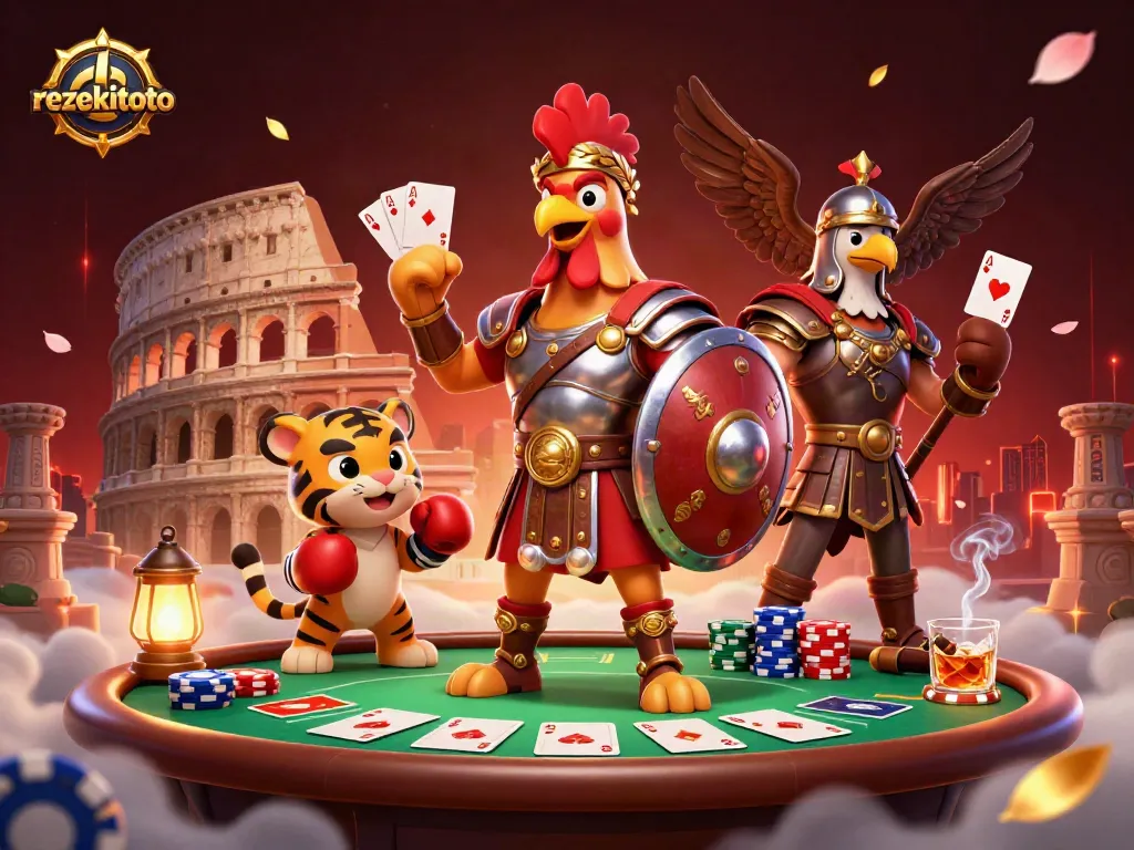 Experience winning strategies with rezekitoto in an action-packed casino scene.