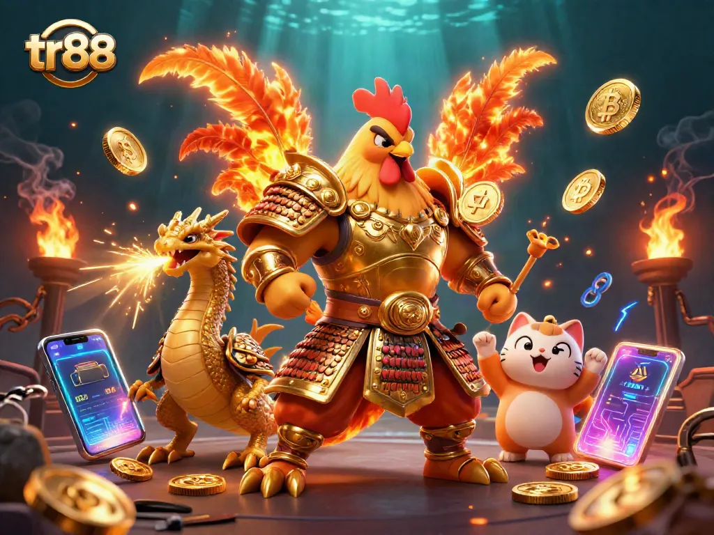 Engage with tr88's powerful animated characters showcasing a thrilling casino scene full of vibrant elements.