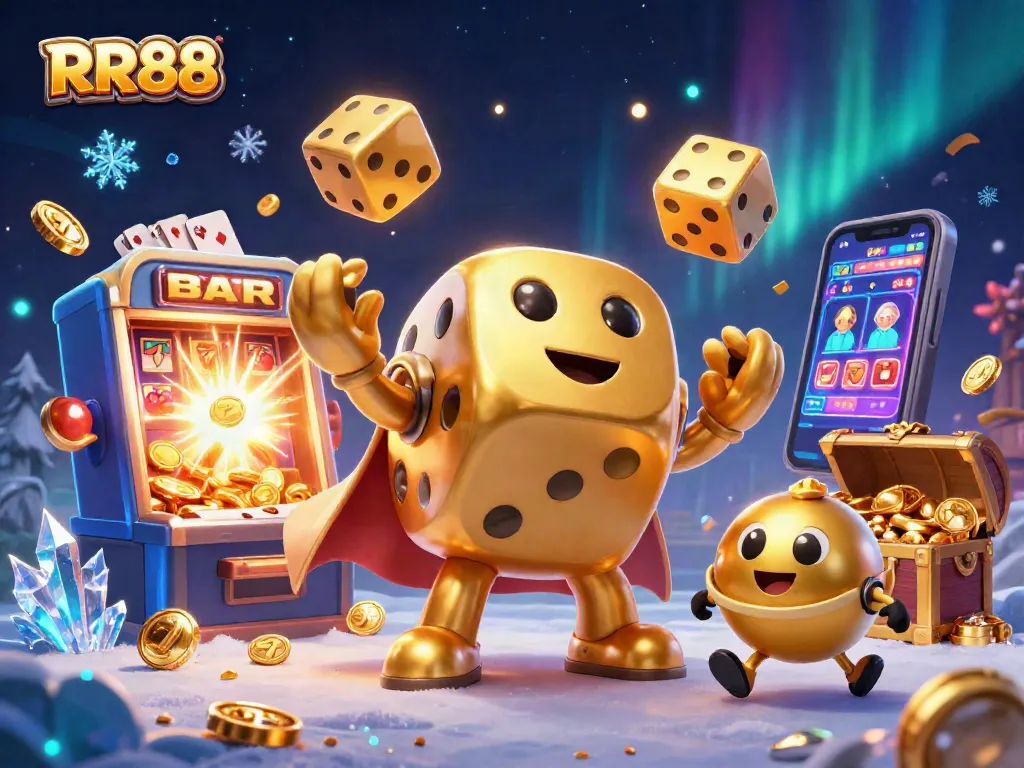 RR88 players enjoying thrilling jackpot wins at a vibrant casino scene