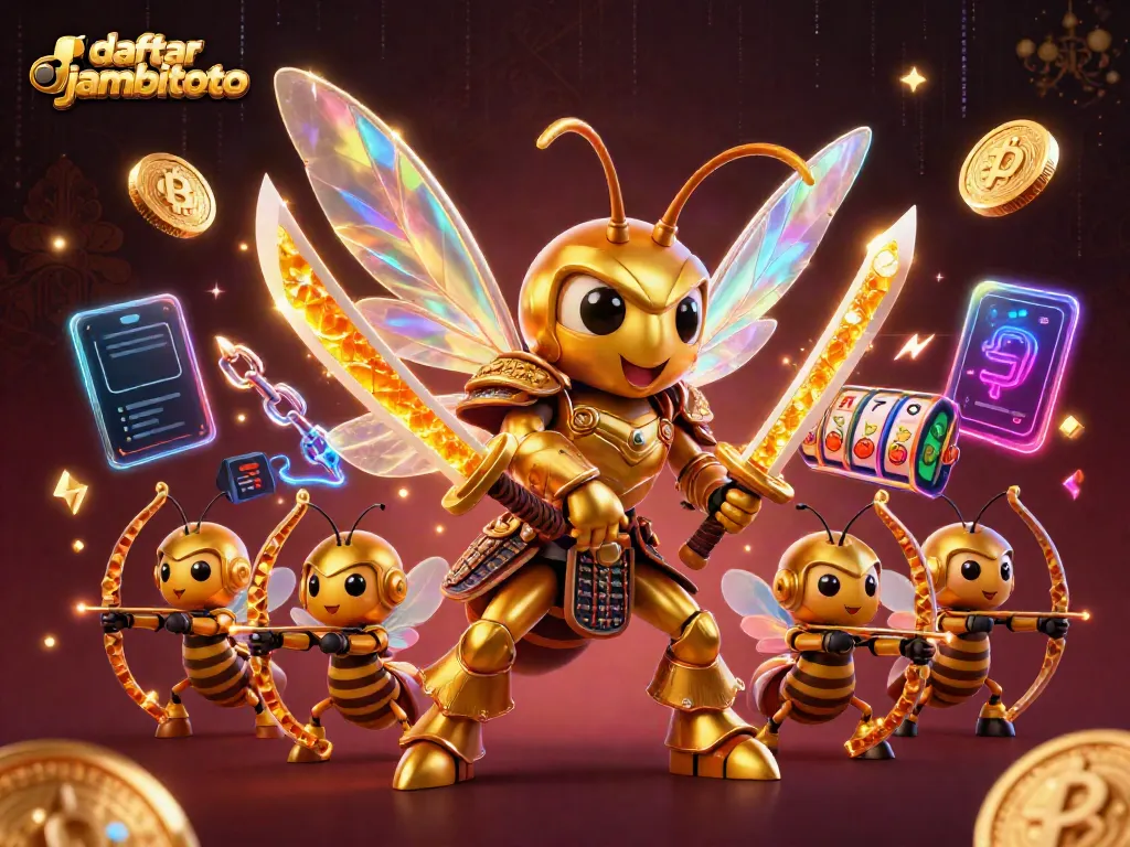 Join the excitement at daftar jambitoto with high-energy slot gaming illustrated in vivid 3D.