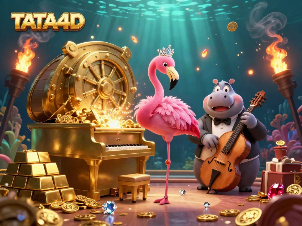 TATA4D brings interactive casino excitement with a lively flamingo singer and hippo bassist.