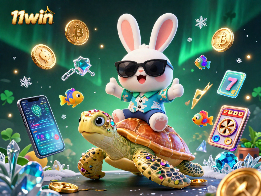 Experience thrilling wins at 11win casino with our vibrant 3D illustration featuring lucky elements.