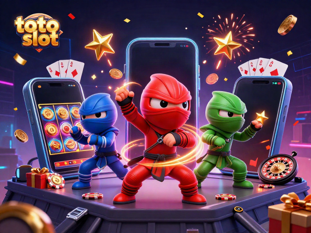 Permainan slot toto slot yang seru dengan karakter ninja chameleon yang beraksi.